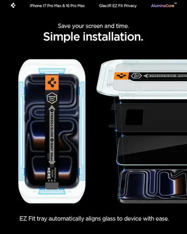 Spigen Spigen iPhone 18 Pro Max EZ Fit Pro privacy screenprotector