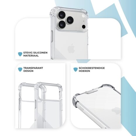 ShieldCase® ShieldCase iPhone 18 Pro Max Shock case (transparant) ShieldCase® ShieldCase iPhone 18 Pro Max Shock case (transparant)