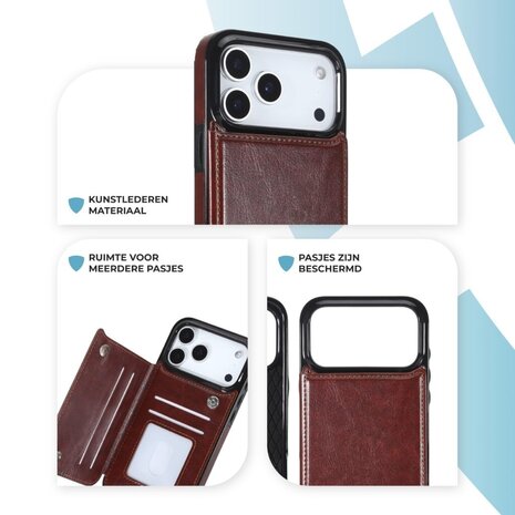ShieldCase® ShieldCase iPhone 18 Pro Max Wallet case (bruin)