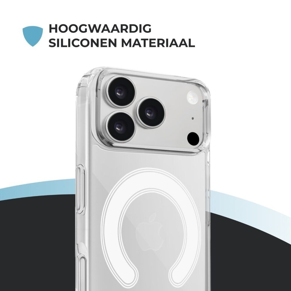 ShieldCase® ShieldCase iPhone 18 Pro Max transparant MagSafe hoesje ShieldCase® ShieldCase iPhone 18 Pro Max transparant MagSafe hoesje