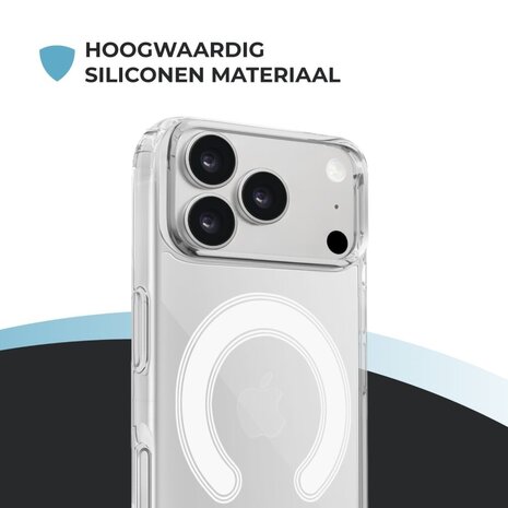 ShieldCase® ShieldCase iPhone 18 Pro Max transparant MagSafe hoesje ShieldCase® ShieldCase iPhone 18 Pro Max transparant MagSafe hoesje