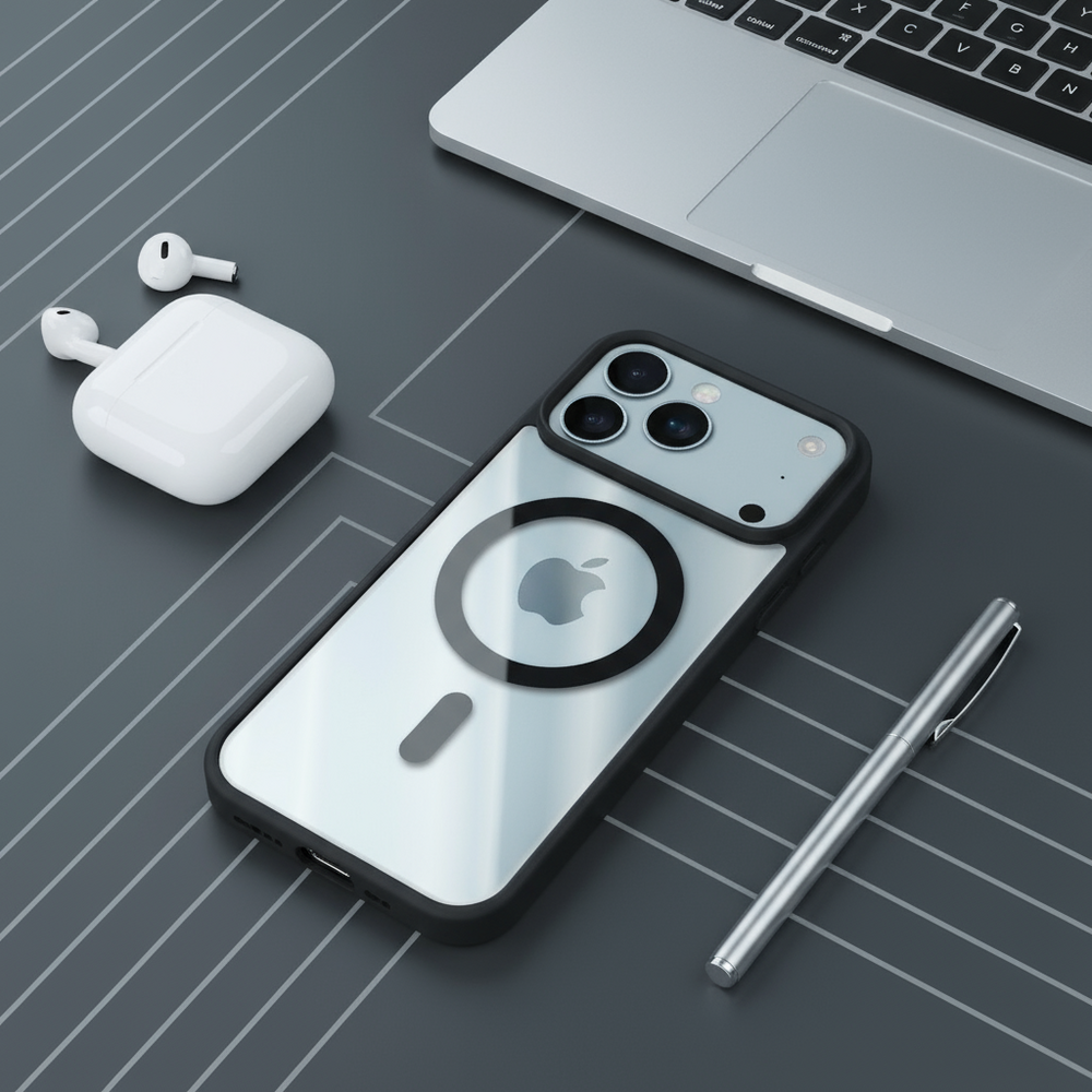 ShieldCase® ShieldCase iPhone 18 Pro Max MagSafe hoesje met gekleurde rand (zwart) ShieldCase® ShieldCase iPhone 18 Pro Max MagSafe hoesje met gekleurde rand (zwart)