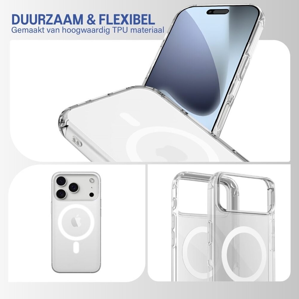 Coverzs Coverzs iPhone 18 Pro Max TPU MagSafe hoesje (transparant) Coverzs Coverzs iPhone 18 Pro Max TPU MagSafe hoesje (transparant)