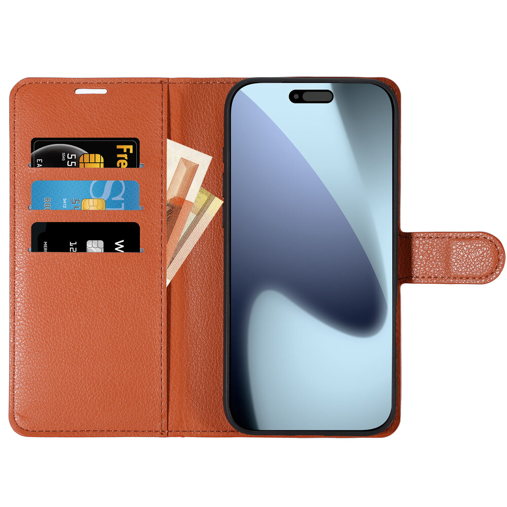 ShieldCase® ShieldCase iPhone 18 Pro Max Bookcase (bruin) ShieldCase® ShieldCase iPhone 18 Pro Max Bookcase (bruin)