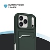 ShieldCase® ShieldCase iPhone 18 Pro Max siliconen hoesje met pasjeshouder (donkergroen)
