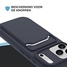 ShieldCase® ShieldCase iPhone 18 Pro Max siliconen hoesje met pasjeshouder (donkerblauw)
