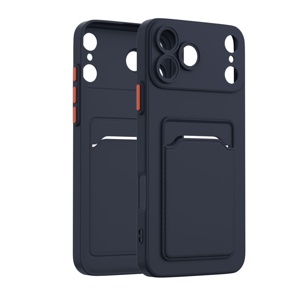 ShieldCase® ShieldCase iPhone 18 Pro Max Back cover met pasjeshouder (donkerblauw) ShieldCase® ShieldCase iPhone 18 Pro Max Back cover met pasjeshouder (donkerblauw)