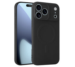 ShieldCase® iPhone 18 Pro Max Siliconen MagSafe back cover (zwart)