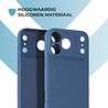 ShieldCase® ShieldCase iPhone 18 Pro Max Siliconen MagSafe back cover (donkerblauw)