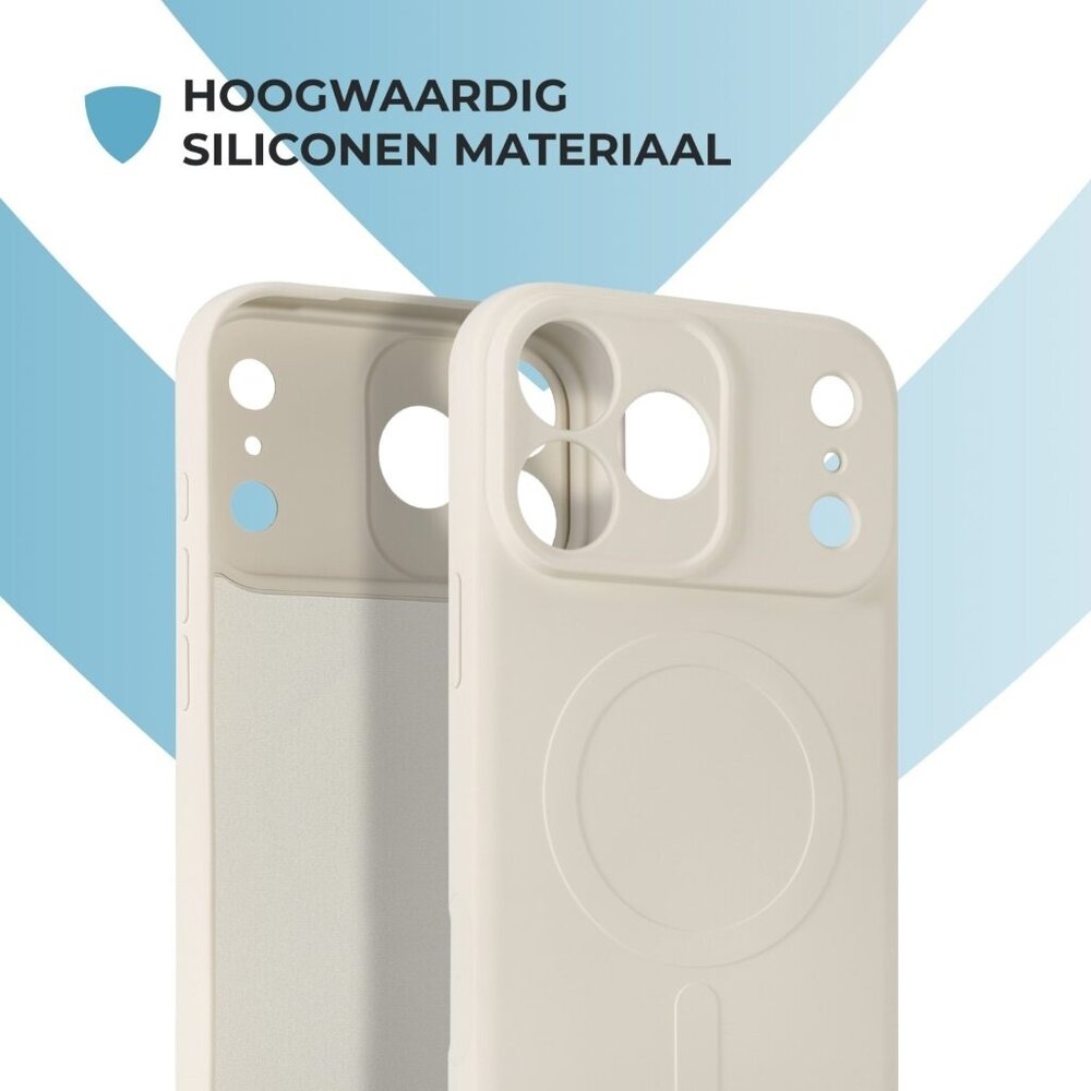 ShieldCase® ShieldCase iPhone 18 Pro Max Siliconen MagSafe back cover (beige)