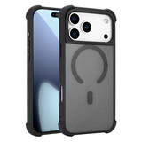 Coverzs iPhone 18 Pro Max matte shock case met MagSafe (zwart)