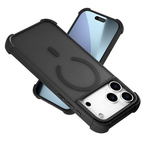 Coverzs Coverzs iPhone 18 Pro Max matte shock case met MagSafe (zwart) Coverzs Coverzs iPhone 18 Pro Max matte shock case met MagSafe (zwart)