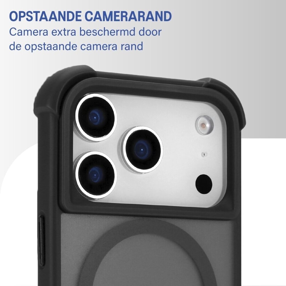 Coverzs Coverzs iPhone 18 Pro Max matte shock case met MagSafe (zwart) Coverzs Coverzs iPhone 18 Pro Max matte shock case met MagSafe (zwart)