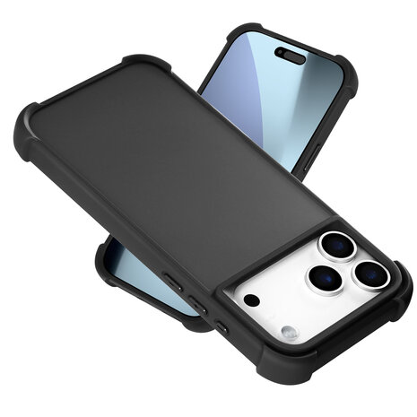 Coverzs Coverzs iPhone 18 Pro Max matte shock case (zwart) Coverzs Coverzs iPhone 18 Pro Max matte shock case (zwart)