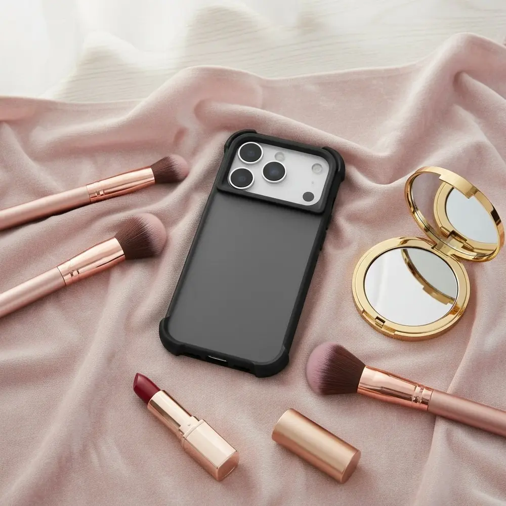 Coverzs Coverzs iPhone 18 Pro Max matte shock case (zwart) Coverzs Coverzs iPhone 18 Pro Max matte shock case (zwart)