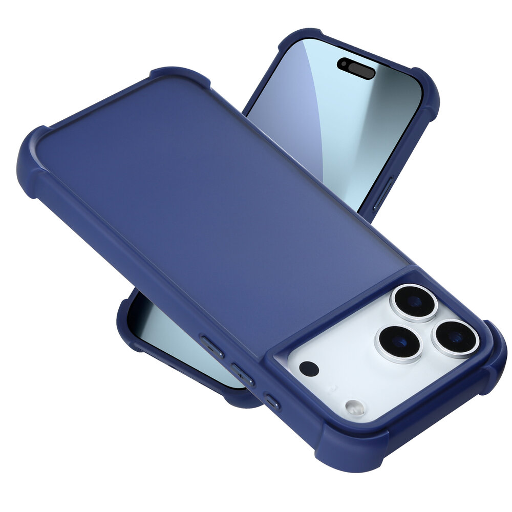 Coverzs Coverzs iPhone 18 Pro Max matte shock case (donkerblauw) Coverzs Coverzs iPhone 18 Pro Max matte shock case (donkerblauw)