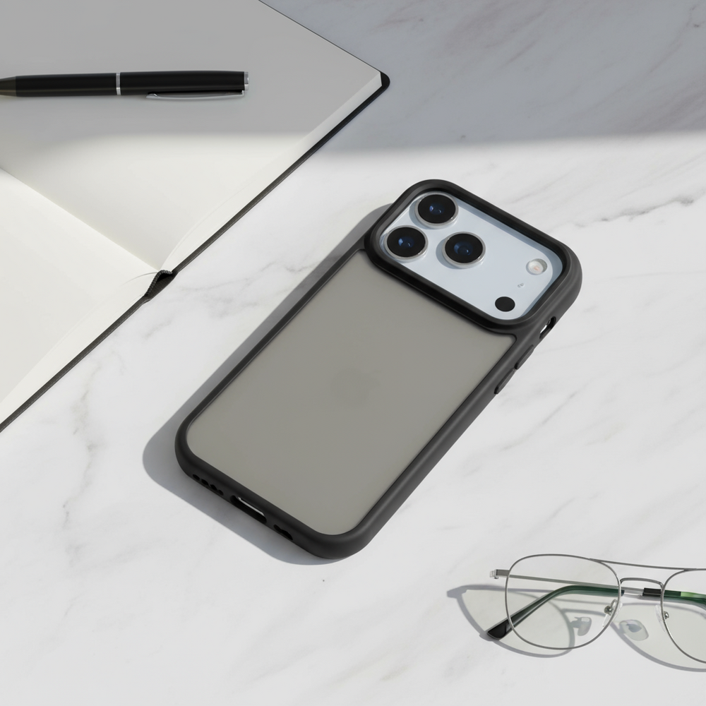Coverzs Coverzs iPhone 18 Pro Max matte Hardcase (zwart) Coverzs Coverzs iPhone 18 Pro Max matte Hardcase (zwart)