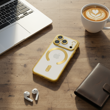 Coverzs Coverzs iPhone 18 Pro Max MagSafe hoesje met camera cover (goud) Coverzs Coverzs iPhone 18 Pro Max MagSafe hoesje met camera cover (goud)