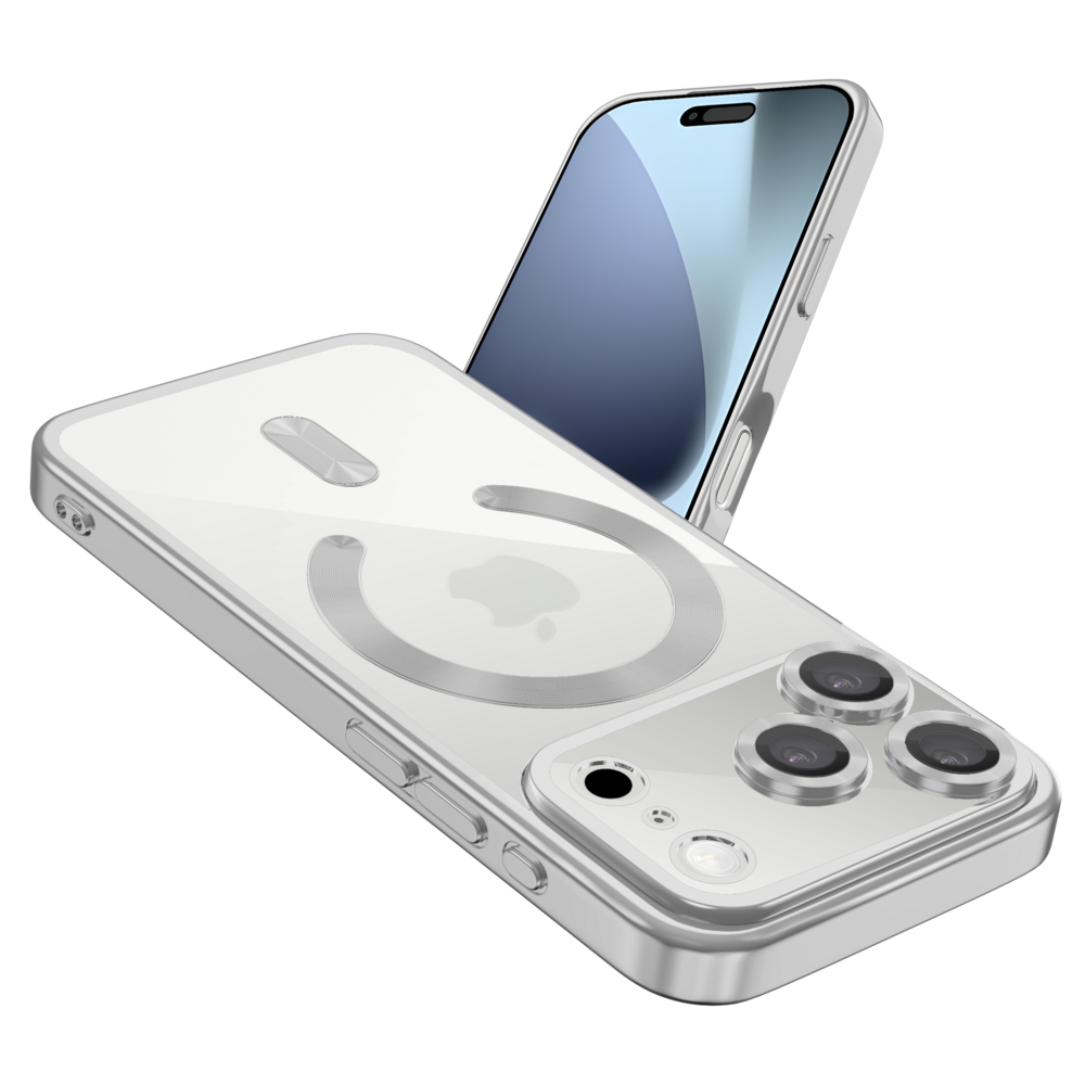 Coverzs Coverzs iPhone 18 Pro Max MagSafe hoesje met camera cover (zilver) Coverzs Coverzs iPhone 18 Pro Max MagSafe hoesje met camera cover (zilver)