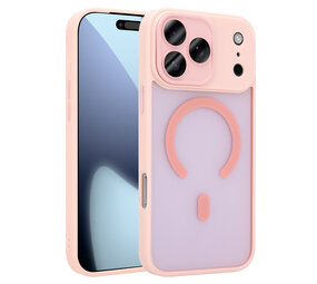 Coverzs iPhone 18 Pro Max matte MagSafe case met camera cover (roze) Coverzs iPhone 18 Pro Max matte MagSafe case met camera cover (roze)