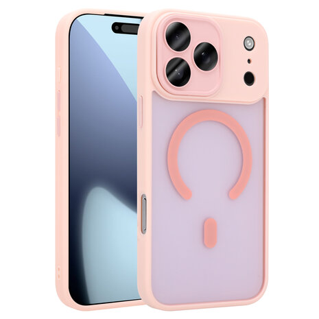 Coverzs Coverzs iPhone 18 Pro Max matte MagSafe case met camera cover (roze) Coverzs Coverzs iPhone 18 Pro Max matte MagSafe case met camera cover (roze)
