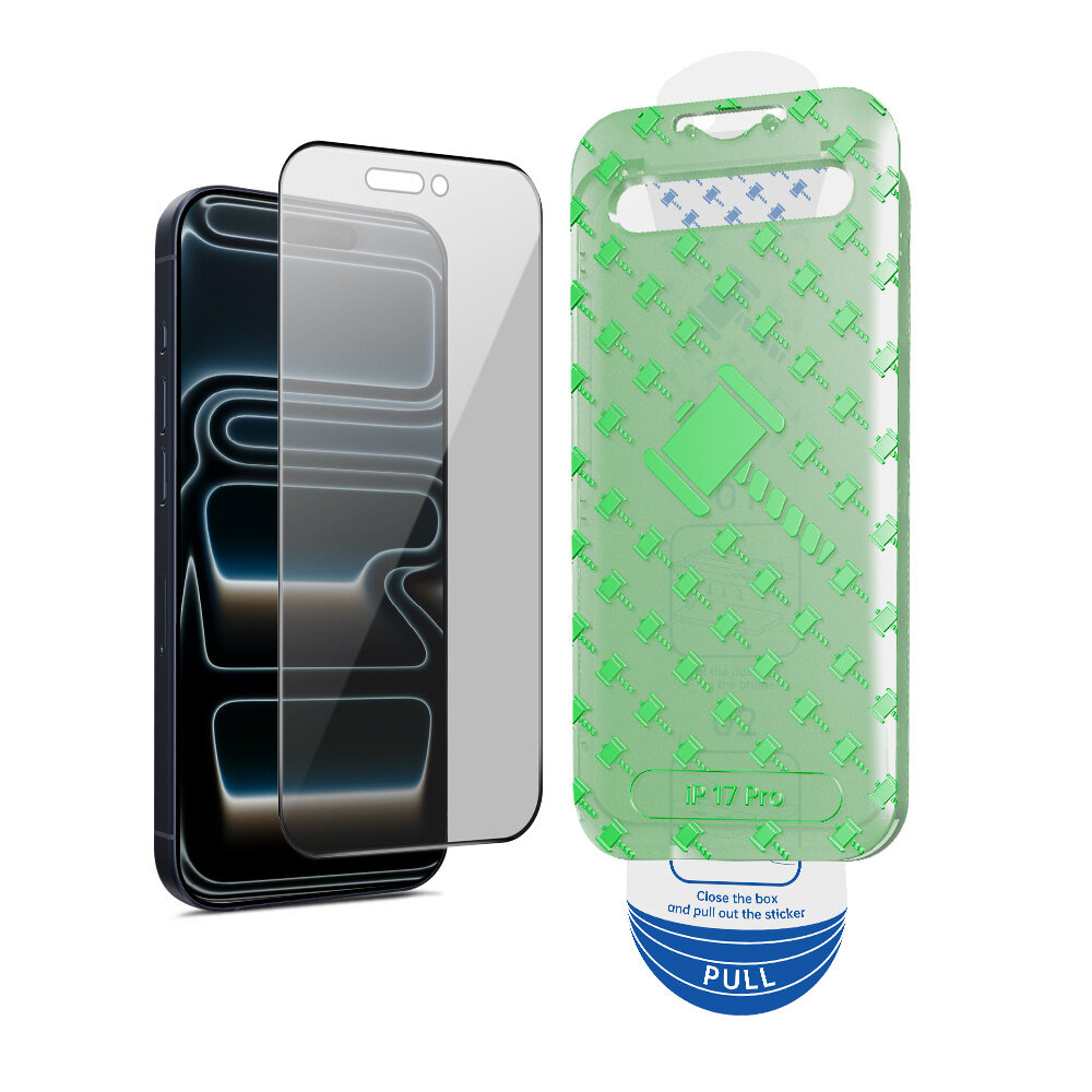 Coverzs Coverzs iPhone 18 Pro Tempered Glass Privacy screenprotector met frame (2-Pack)