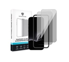 ShieldCase® iPhone 18 Pro Tempered Glass Basic Privacy screenprotector (2-Pack)