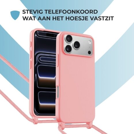 ShieldCase® ShieldCase iPhone 18 Pro hoesje met telefoonkoord (roze) ShieldCase® ShieldCase iPhone 18 Pro hoesje met telefoonkoord (roze)