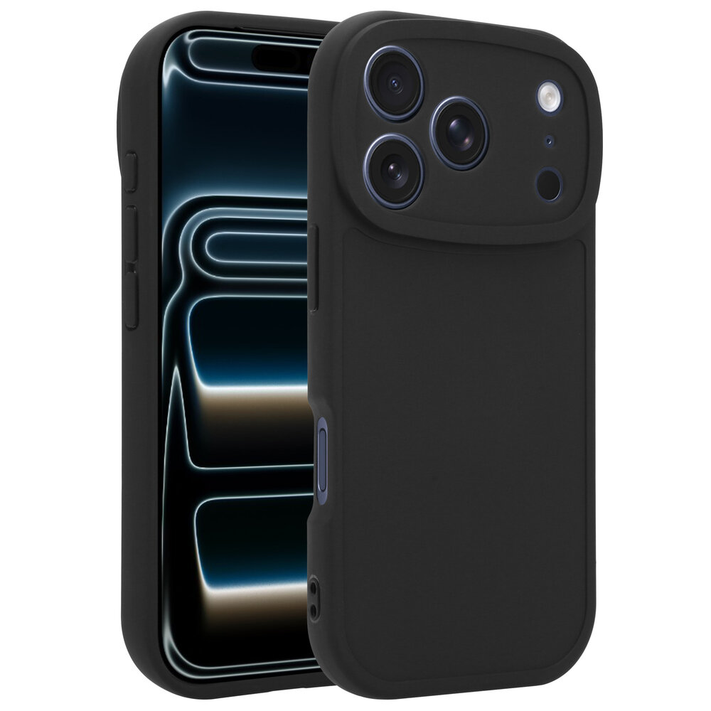 Ceezs Ceezs iPhone 18 Pro siliconen TPU hoesje (zwart)