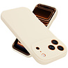 Ceezs Ceezs iPhone 18 Pro Max siliconen TPU hoesje (antiek wit)