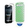 Coverzs Coverzs iPhone 18 Pro Flexibel PMMA Glass screenprotector met frame (2-Pack)