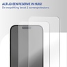Coverzs Coverzs iPhone 18 Pro Flexibel PMMA Glass screenprotector met frame (2-Pack)