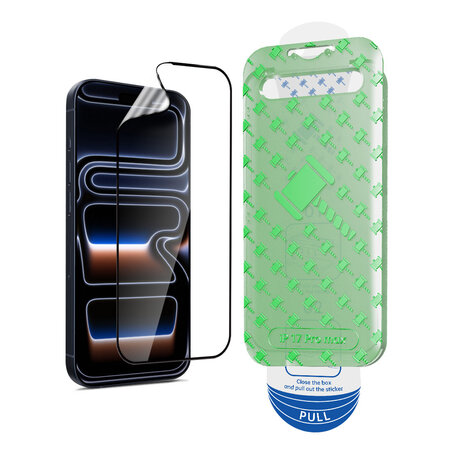 Coverzs Coverzs iPhone 18 Pro Max Flexibel PMMA Glass screenprotector met frame (2-Pack) Coverzs Coverzs iPhone 18 Pro Max Flexibel PMMA Glass screenprotector met frame (2-Pack)