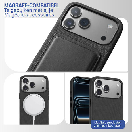 Coverzs Coverzs iPhone 18 Pro Max Woven MagSafe hoesje (zwart) Coverzs Coverzs iPhone 18 Pro Max Woven MagSafe hoesje (zwart)