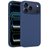 Coverzs iPhone 18 Pro Woven MagSafe hoesje (blauw)