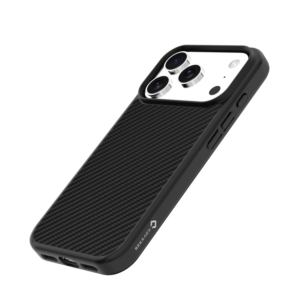 Coverzs Coverzs iPhone 18 Pro kevlar MagSafe siliconen hoesje (zwart) Coverzs Coverzs iPhone 18 Pro kevlar MagSafe siliconen hoesje (zwart)