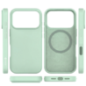 Coverzs Coverzs iPhone 18 Pro liquid siliconen MagSafe hoesje (groen)
