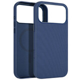 Coverzs iPhone 18 Pro Max Woven MagSafe hoesje met telefoonkoord (blauw)