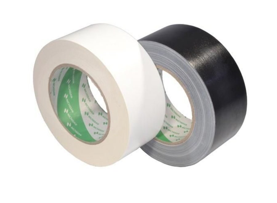 Gaffer tape Nichiban 50mm / 25 mtr. Wit