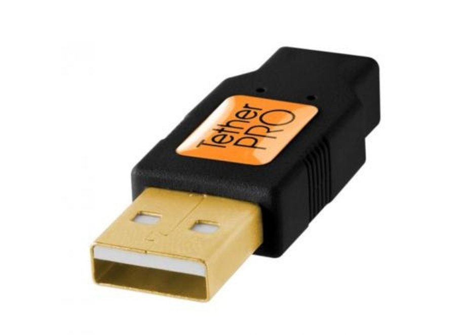 TetherTools TetherPro USB 2.0 Male to Mini-B 5 pin (15ft/4.6m) Black