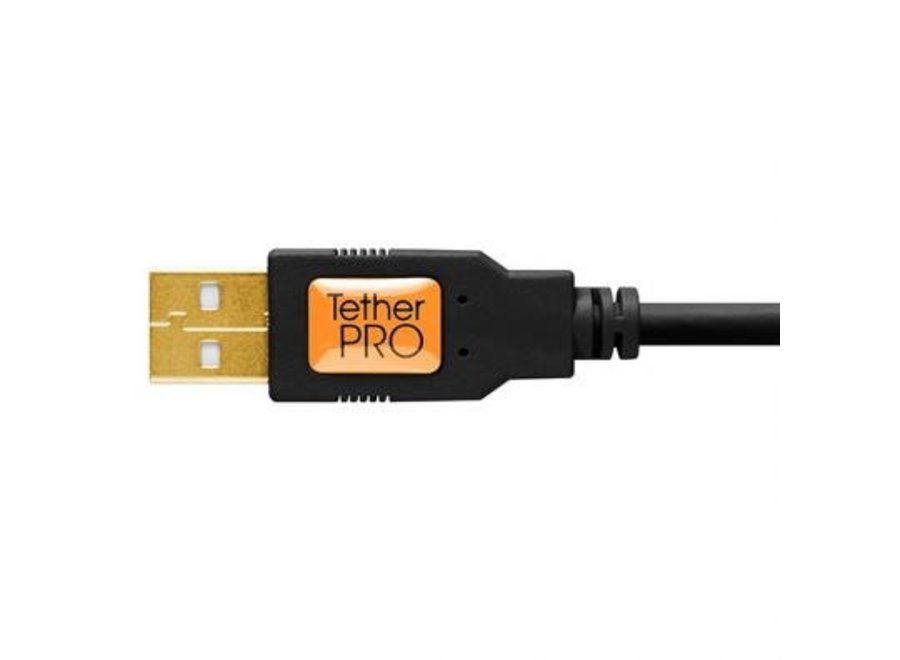 TetherTools TetherPro USB 2.0 Male to Mini-B 5 pin (15ft/4.6m) Black