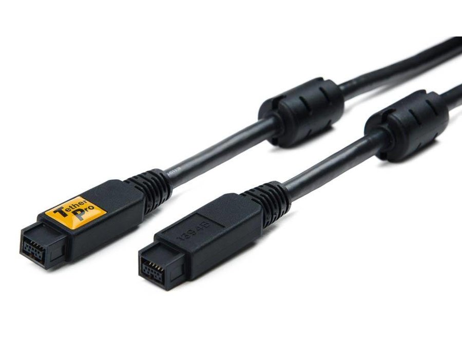 TetherPro Firewire 800-9 pin to 9 pin ( 15ft/4.6 mtr) Black