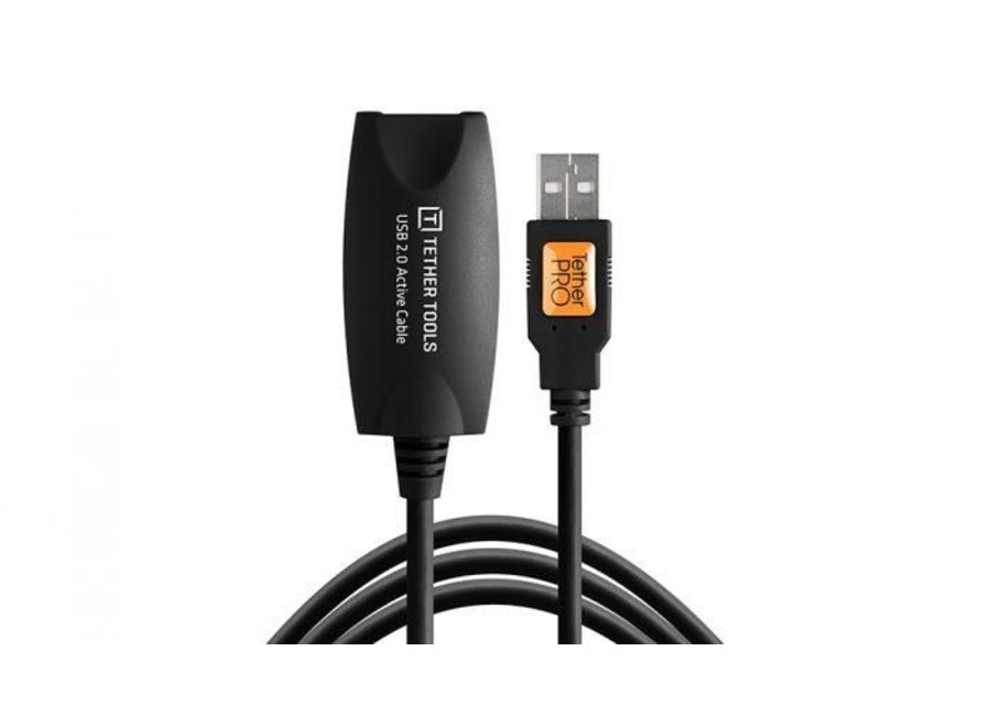 TetherTools TetherPro USB 2.0 Active Extension Cable (16ft-5m) Black