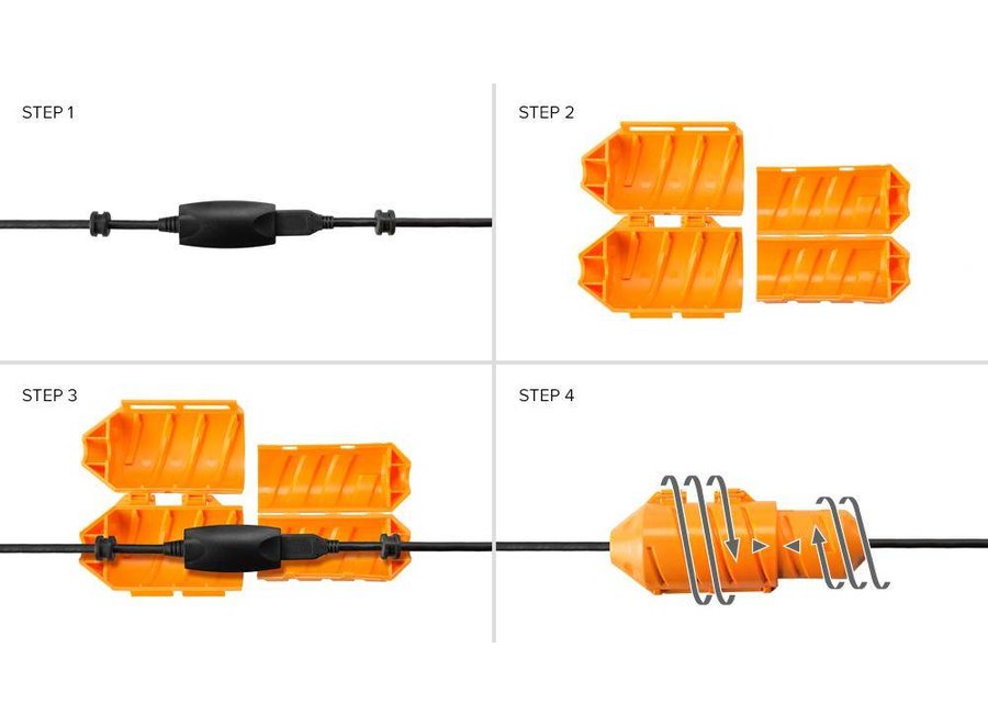 TetherTools JerkStopper Extension lock Orange (3 Pack)