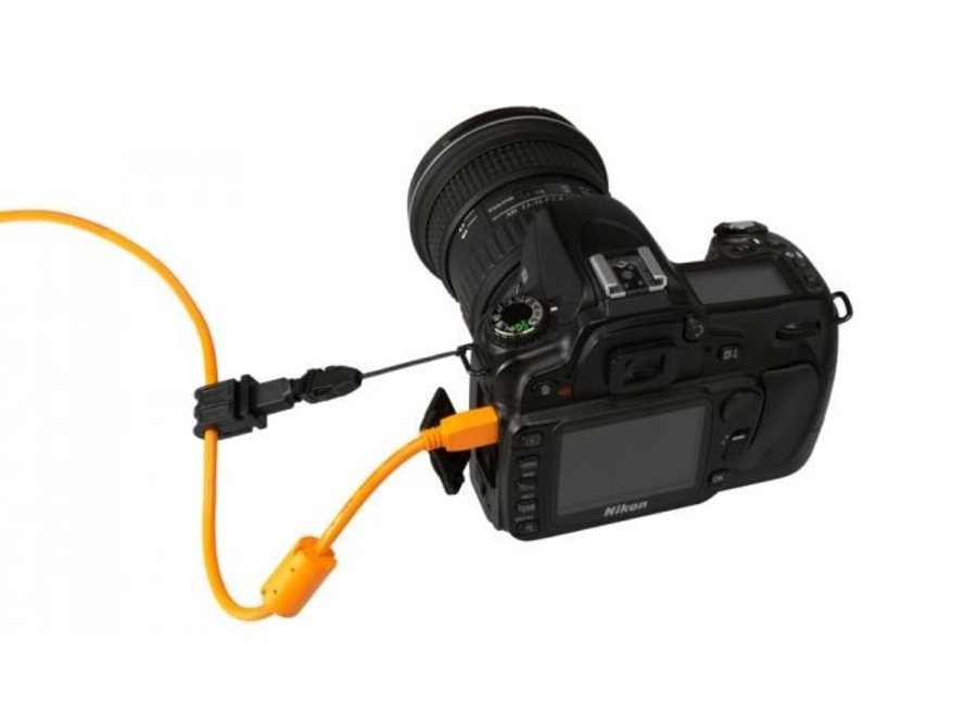 TetherTools Starter Tethering Kit USB 3.0 Micro-B Right Angle Cable Right 15' ORG