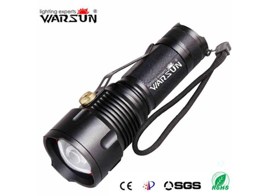 Flashlight Rechargeable Tactical Torch LED Warsun ( Outdoor)