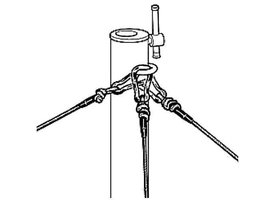 Manfrotto 387XBU Super Wind Up Statief Zwart 3.60m