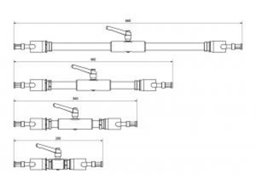 9.Solutions Double joint arm medium (460mm)