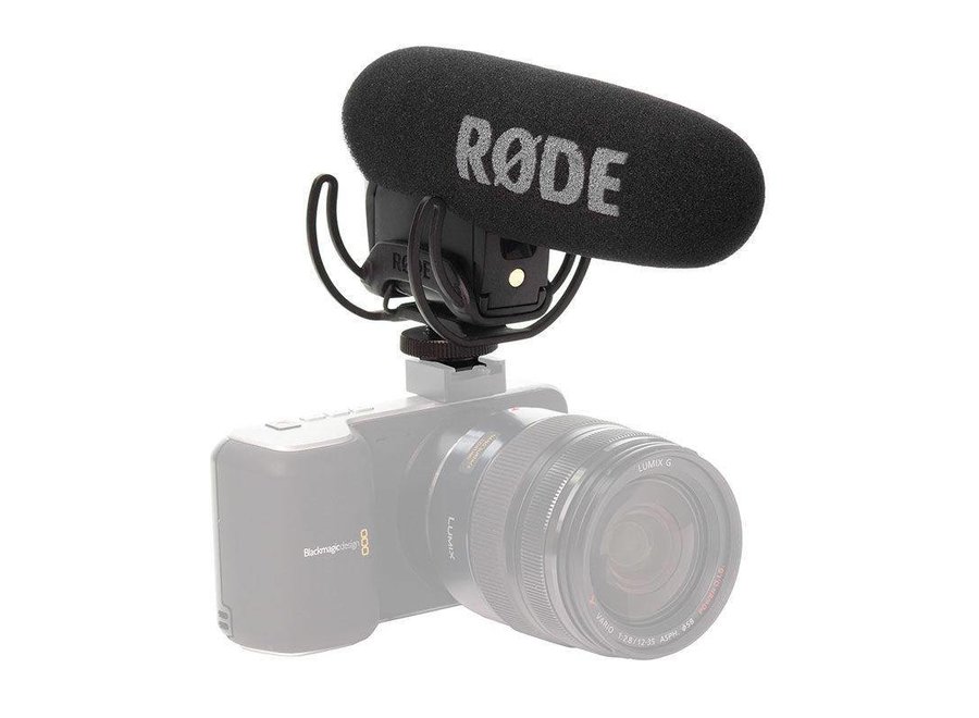 Røde VideoMic Pro met Rycote Lyre Shockmount