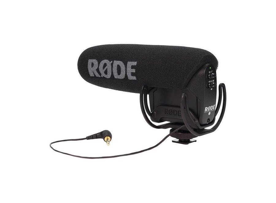 Røde VideoMic Pro met Rycote Lyre Shockmount